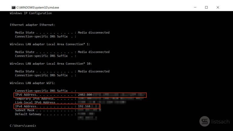 Ipv4 Command Prompt IPv4 & IPv6 Là Gì? Cách Kiểm Tra Địa Chỉ IP Máy Tính Đơn Giản Trong 5s