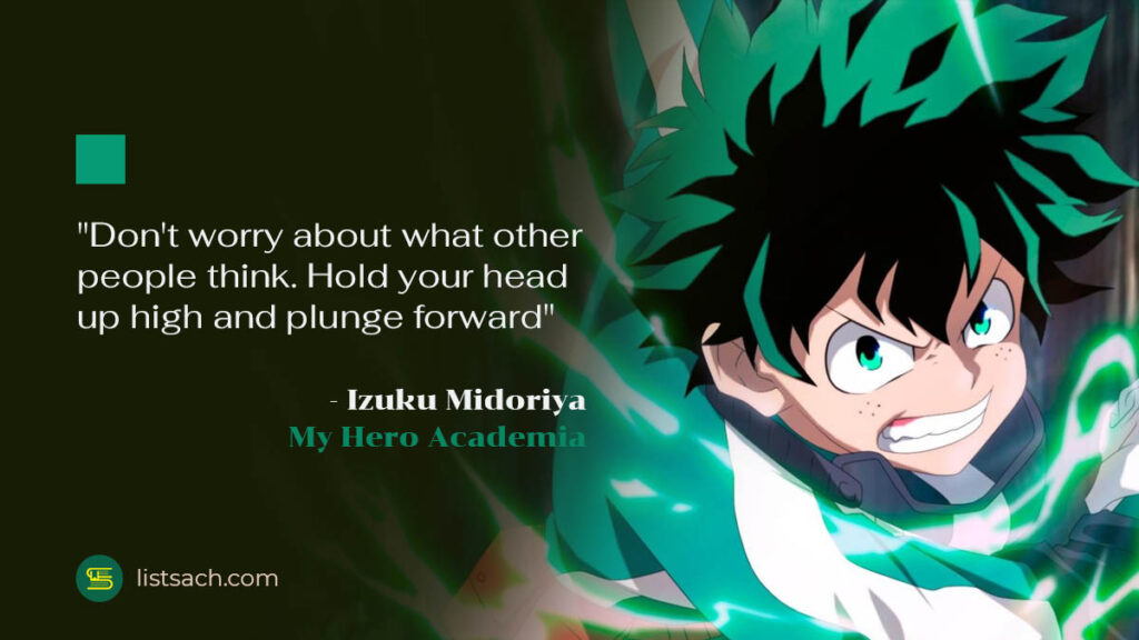 Best anime quotes from My Hero Academia by Izuku Midoriya