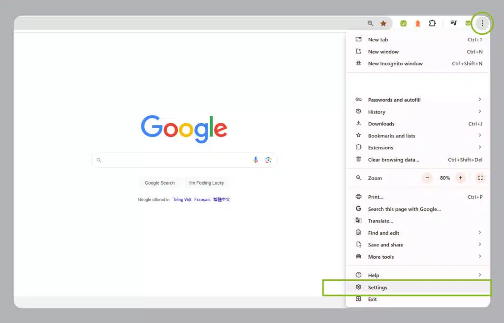 Bước 1 - hướng dẫn cách chặn trang web trên Chrome