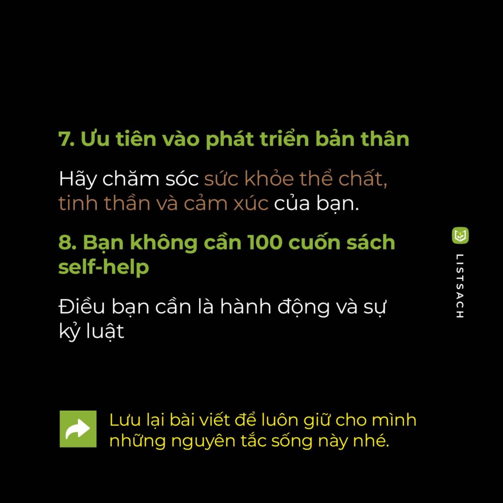 Nguyên tắc 7 và 8 - Bài học cuộc sống